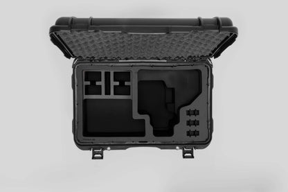 Top view of Black Color Canon C400 Studio Case and Black Layer Custom Foam Insert