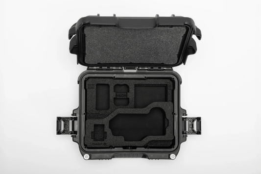 Top view of Black Nikon Compact Camera Case for Z8, Z7 lI, Z6 lI, Z6 III with Black Layer Custom Foam Insert