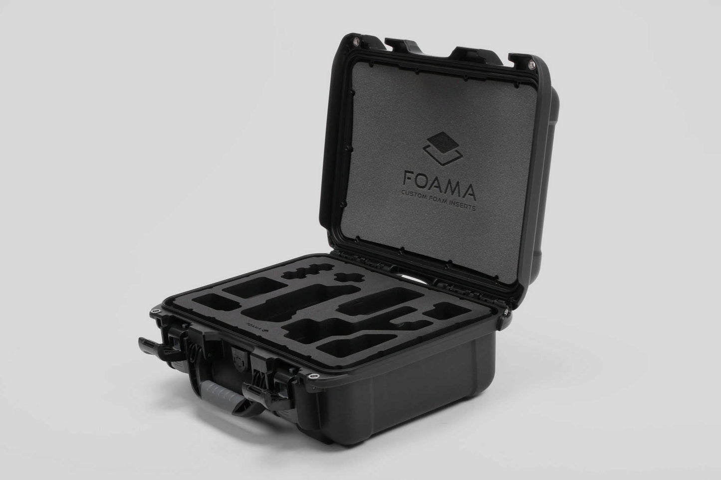 Angled View of Sony FX-3 Carry-On Case with Black layer