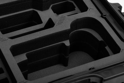 Close-up view of Sony Compact Camera Case for A7 S, A7 R, A7 IV, A9 III with Black Layer Custom Foam Insert