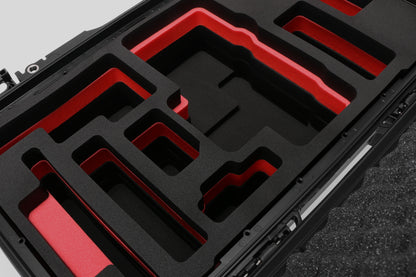 Close-up view 2 of Foama Black Color Travel Case and Custom Foam Insert for RED Monstro