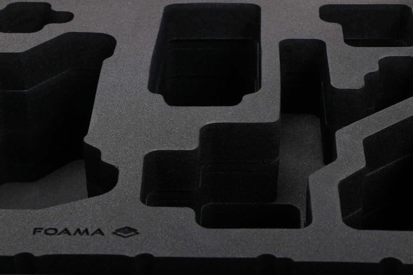 Close-up view 2 of Foama Black Color Carry-on case and Custom Foam Insert for Sony FX-3 Carry-On Case