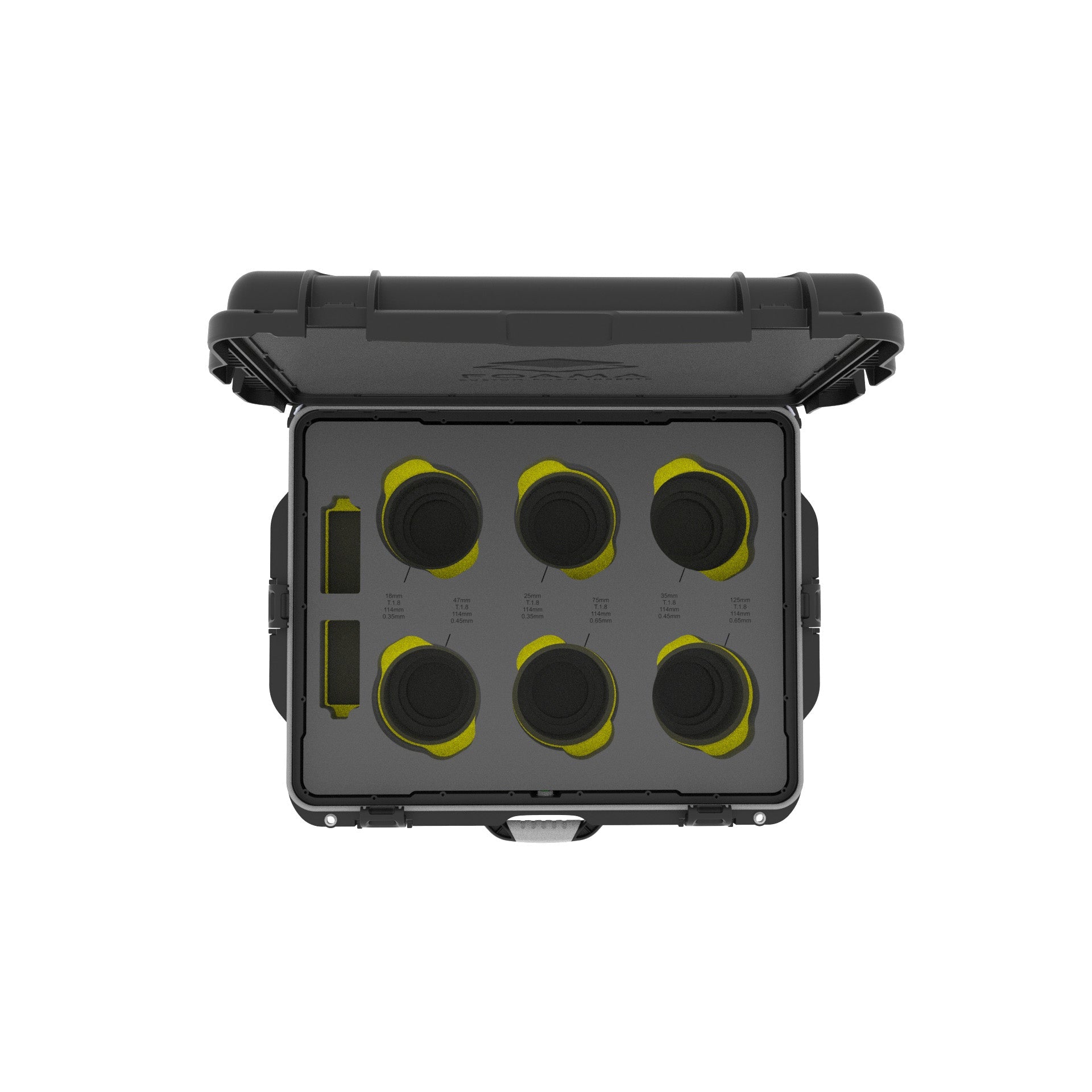 ARRI_Signature_Prime_Set_Of_6_Carry-On_Case_Yellow_TopView_111BK960YL